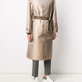 Single-breasted Belted Trench Coat