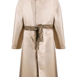 Single-breasted Belted Trench Coat