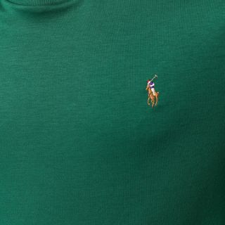 Green Logo Embroidered T-Shirt