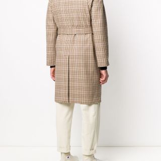 Checked Trench Coat