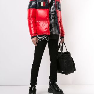 Logo Patch Padded Jacket